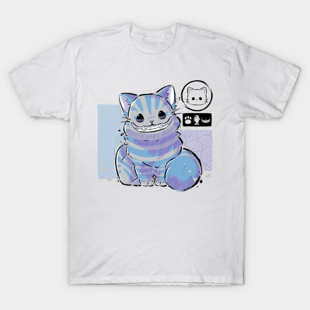 Cute Cheshire Cat T-Shirt by xMorfina